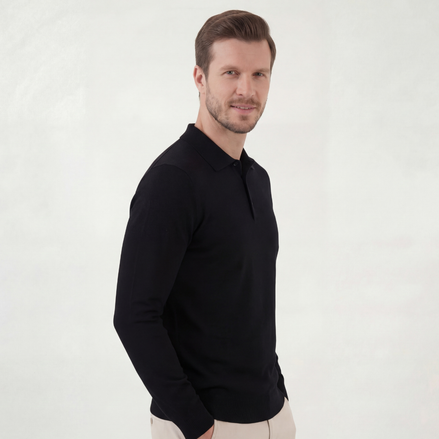 Black Classic Polo Shirt