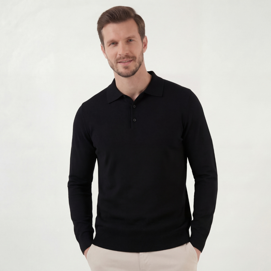 Black Classic Polo Shirt