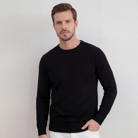 Black Crewneck Sweater
