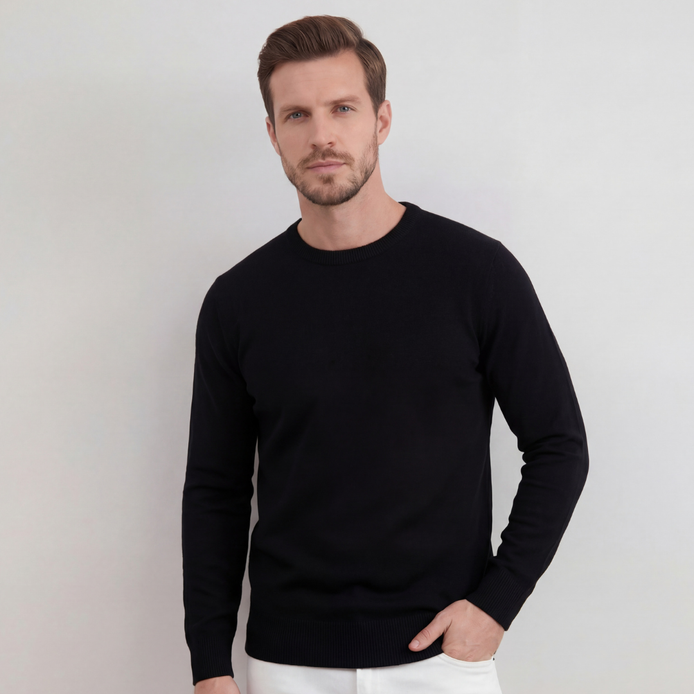Black Crewneck Sweater