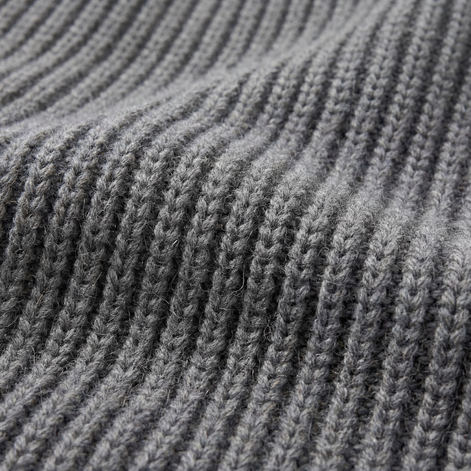 Grey English Rib Crewneck