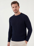 Navy English Rib Crewneck