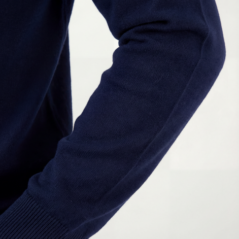 Navy Half-Zip Sweater
